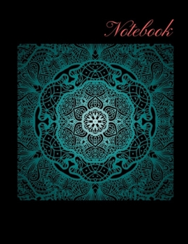 Paperback Notebook: College Ruled Lined style notebook w. Mandala cover theme Book