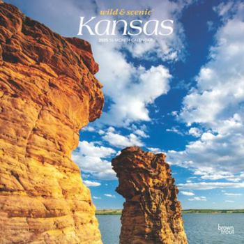 Calendar Kansas Wild & Scenic 2025 12 X 24 Inch Monthly Square Wall Calendar Plastic-Free Book