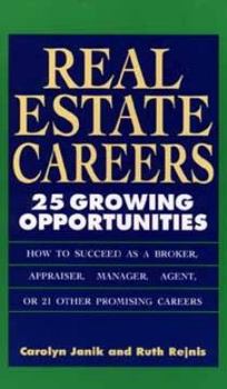 Hardcover Real Estate Careers: 25 Growing Opportunities Book