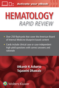 Paperback Hematology Rapid Review: Flash Cards Book