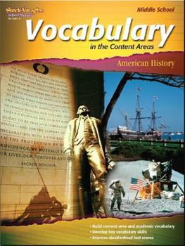 Paperback Vocabulary in the Content Areas: Reproducible American History Book