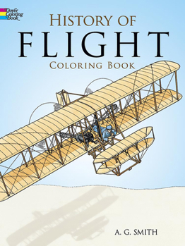 Paperback History of Flight Coloring Book