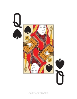 Paperback Queen Of Spades: Poker Card 4x4 Graph Paper Notebook With .25" x .25" Squares For Work, Home Or School. 8.5 x 11 Notepad Journal For Ma Book