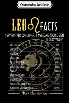 Paperback Composition Notebook: Leo Facts Gif For Awesome Birthday Journal/Notebook Blank Lined Ruled 6x9 100 Pages Book