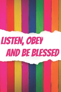 Listen Obey And Be Blessed: A JW Kids Meeting Book With Prompts Children of Jehovah's Witnesses. For Boys And Girls Of All Ages. Add this valuable JW Accessories to your JW Library. A PERFECT Jehovahs