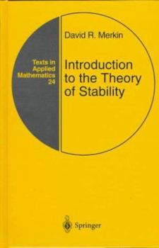 Hardcover Introduction to the Theory of Stability Book