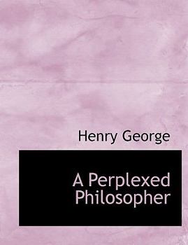 Paperback A Perplexed Philosopher [Large Print] Book