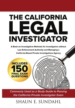 Hardcover The California Legal Investigator Book