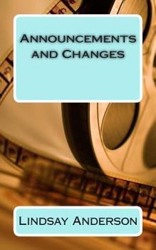 Paperback Announcements and Changes Book