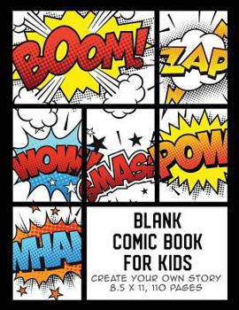 Paperback Blank Comic Book for Kids: Create Your Own Story, Comics & Graphic Novels Book