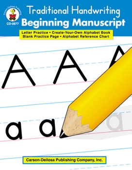 Paperback Traditional Handwriting: Beginning Manuscript, Grades K - 2 Book