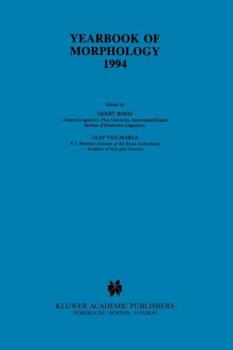 Paperback Yearbook of Morphology 1994 Book