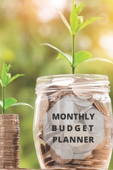 Monthly Budget Planner 6x9 expense journal, finance notebook, money guide, cash planner