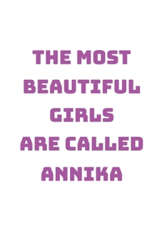 Annika Girl Woman Notebook: Graph Paper Journal 6x9 - 120 Pages