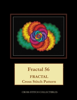 Paperback Fractal 56: Fractal Cross Stitch Pattern [Large Print] Book