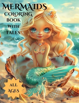 Mermaids Coloring Book with Tales: 48 Mermaid Enchanting Pages of Delightful Coloring and Tales; Lots of Fun Activity for All Ages!