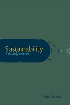 Paperback Sustainability: A Reader for Writers Book