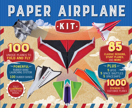 Hardcover Paper Airplane Kit Book