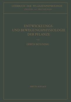 Paperback Entwicklungs- Und Bewegungsphysiologie Der Pflanze [German] Book