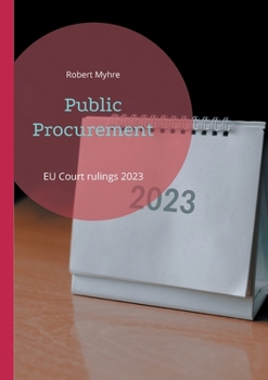 Paperback Public Procurement: EU Court rulings 2023 Book