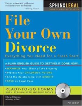Paperback File Your Own Divorce [With CDROM] Book