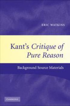 Electronics Kant's Critique of Pure Reason: Background Source Materials Book