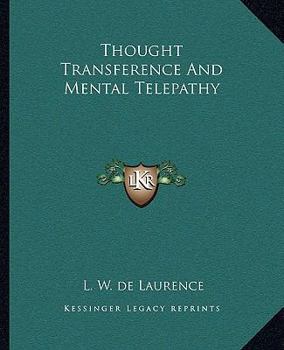 Paperback Thought Transference And Mental Telepathy Book