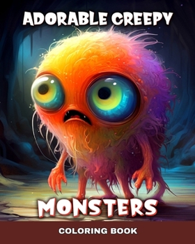 Paperback Adorable Creepy Monsters Coloring Book: Cute Mini Monsters, Fantasy Creatures to Color for Adults and Teens Book