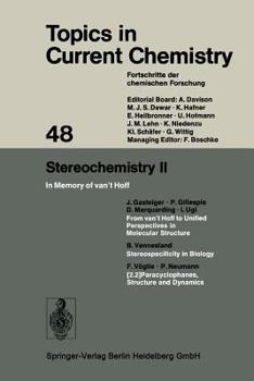 Paperback Stereochemistry II: In Memory of Van't Hoff Book