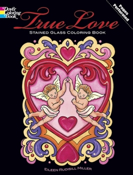 Paperback True Love: Stained Glass Coloring Book