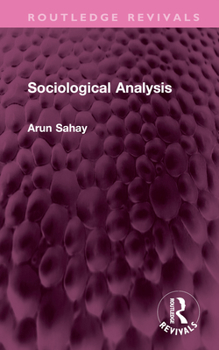 Hardcover Sociological Analysis Book