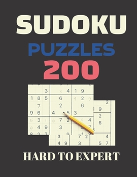 Paperback Sudoku puzzles hard to expert: Soduko large print, 200 Puzzles Book for Adults & Seniors, Even the little ones Book