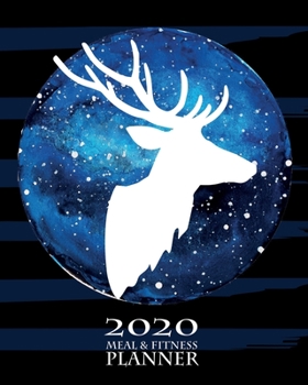 Paperback 2020 Meal & Fitness Planner: and Calendar - 2020 Health Tracker - Keep All Appointments In One Place - Plenty Of Space For Each Day, 12 Months, 52 Book