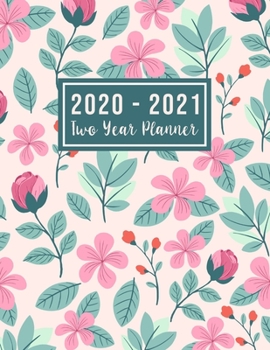 Paperback 2020-2021 Two Year Planner: 2020-2021 two year planner flower watecolor cover - 24-Month Planner & Calendar. Size: 8.5" x 11" ( Jan 2020 - Dec 202 Book