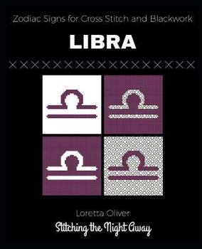 Paperback Libra Zodiac Signs for Cross Stitch and Blackwork Book