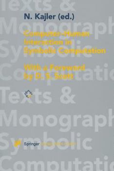 Paperback Computer - Human Interaction in Symbolic Computation Book