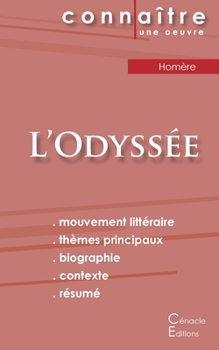 Paperback Fiche de lecture L'Odyssée de Homère (Analyse littéraire de référence et résumé complet) [French] Book