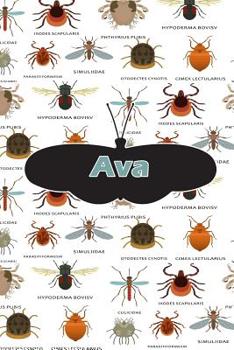 Ava: Bug Insect Draw and Write Journal Notebook 120 Pages 6"x9"