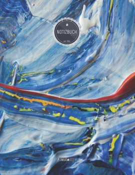 ZMUDACE Notizbuch Liniert: in DIN A4 Softcover ZL072 Abstrakte Kunst 156 leere linierte Seiten mit pers�nlichem Register + Seitenzahlen Zeichenbuch, Skizzenbuch, Lineatur 4, Malbuch, Notizheft zum Sel