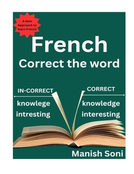 Paperback French Correct the word: Learn French from English & Hindi Book