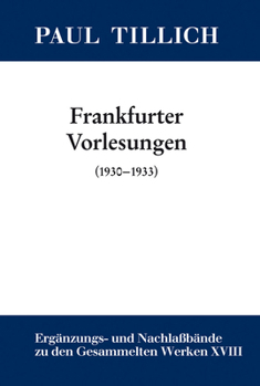 Hardcover Frankfurter Vorlesungen [German] Book