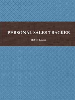 Paperback Personal Sales Tracker Book