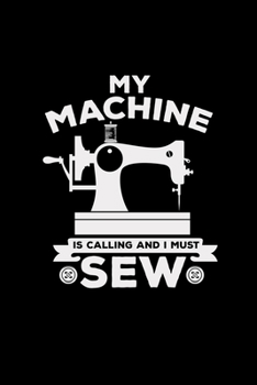 My machine is calling and I must sew: 6x9 SEWING MACHINE | dotgrid | dot grid paper | notebook | notes