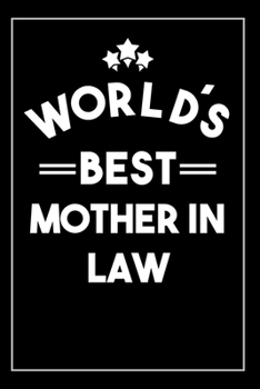 Paperback Worlds Best Mother: Blank Lined Notebook Book