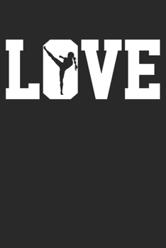 Paperback Notebook: Kickboxing Dot Grid 6x9 120 Pages Book