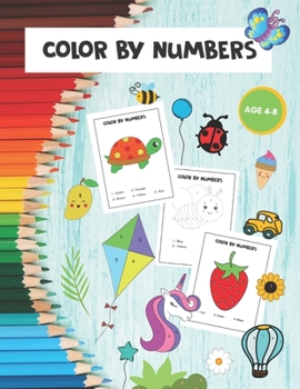 Paperback Color by Numbers: Fun Activity Coloring Book for Kids Ages 4-8 Book