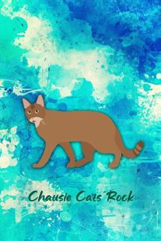 Paperback Chausie Cats Rock: Pocket Gift Notebook for Cat and Kitty Lovers Book