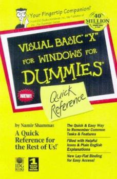 Spiral-bound Visual Basic 6 for Dummies Quick Reference Book