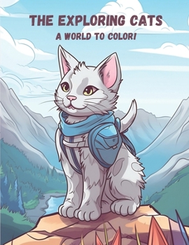 Paperback The Exploring Cats: A World to Color! Book