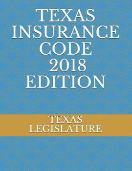 Paperback Texas Insurance Code 2018 Edition Book
